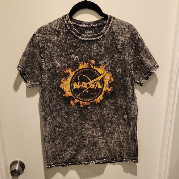 Vtg Acid Wash NASA T-Shirt Sz Adult Small - Picture 1 of 6